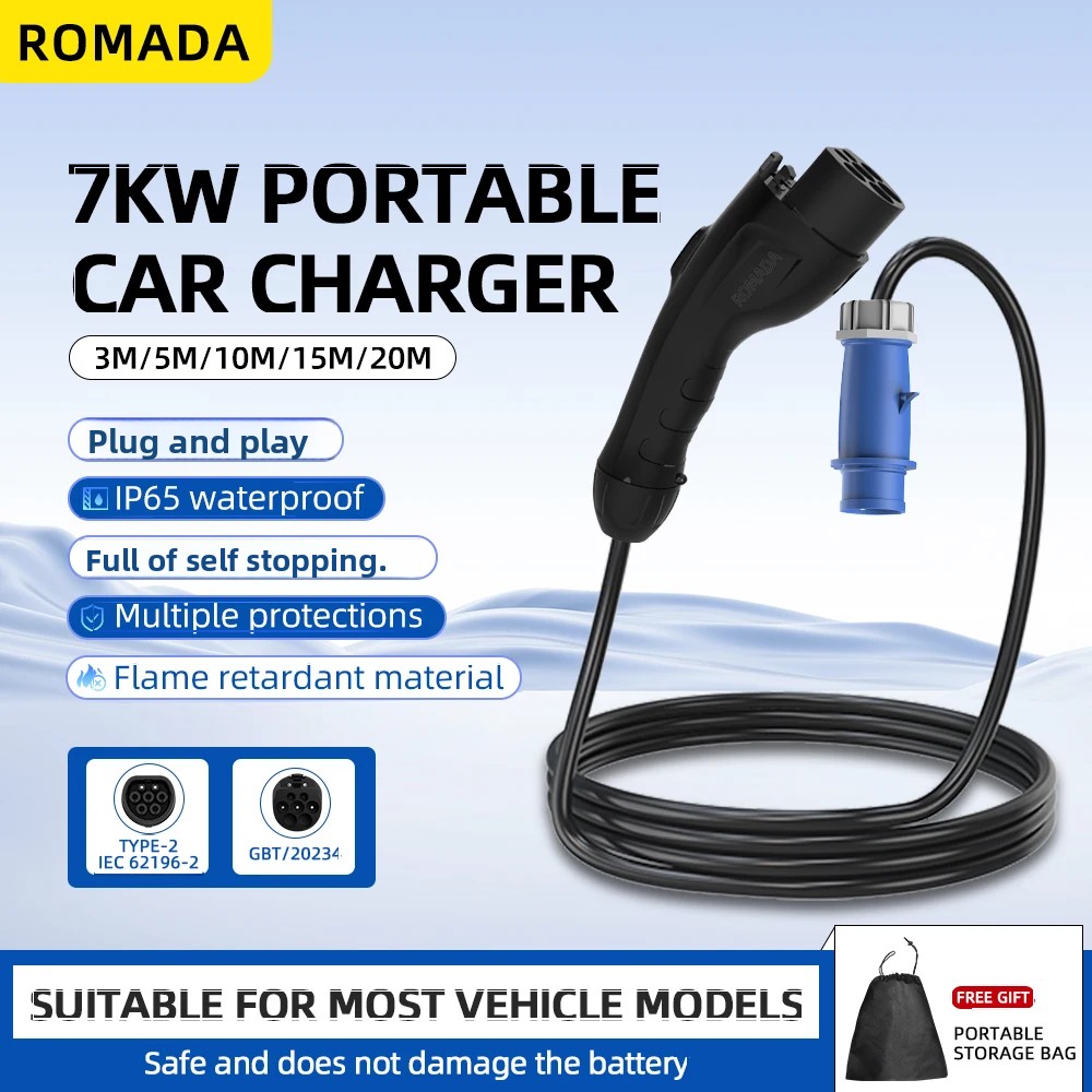 Ev Charger Adapter - Chargeur Portable pour véhicule électrique EV,