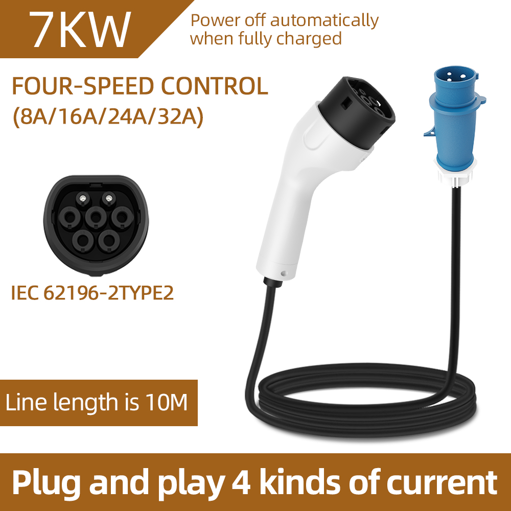 Ev Charger Adapter - Chargeur Portable pour véhicule électrique 7kw