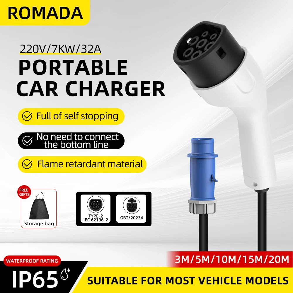 ROMADA Type2 IEC62196-2 pour v - Ev Charger Adapter avis et prix