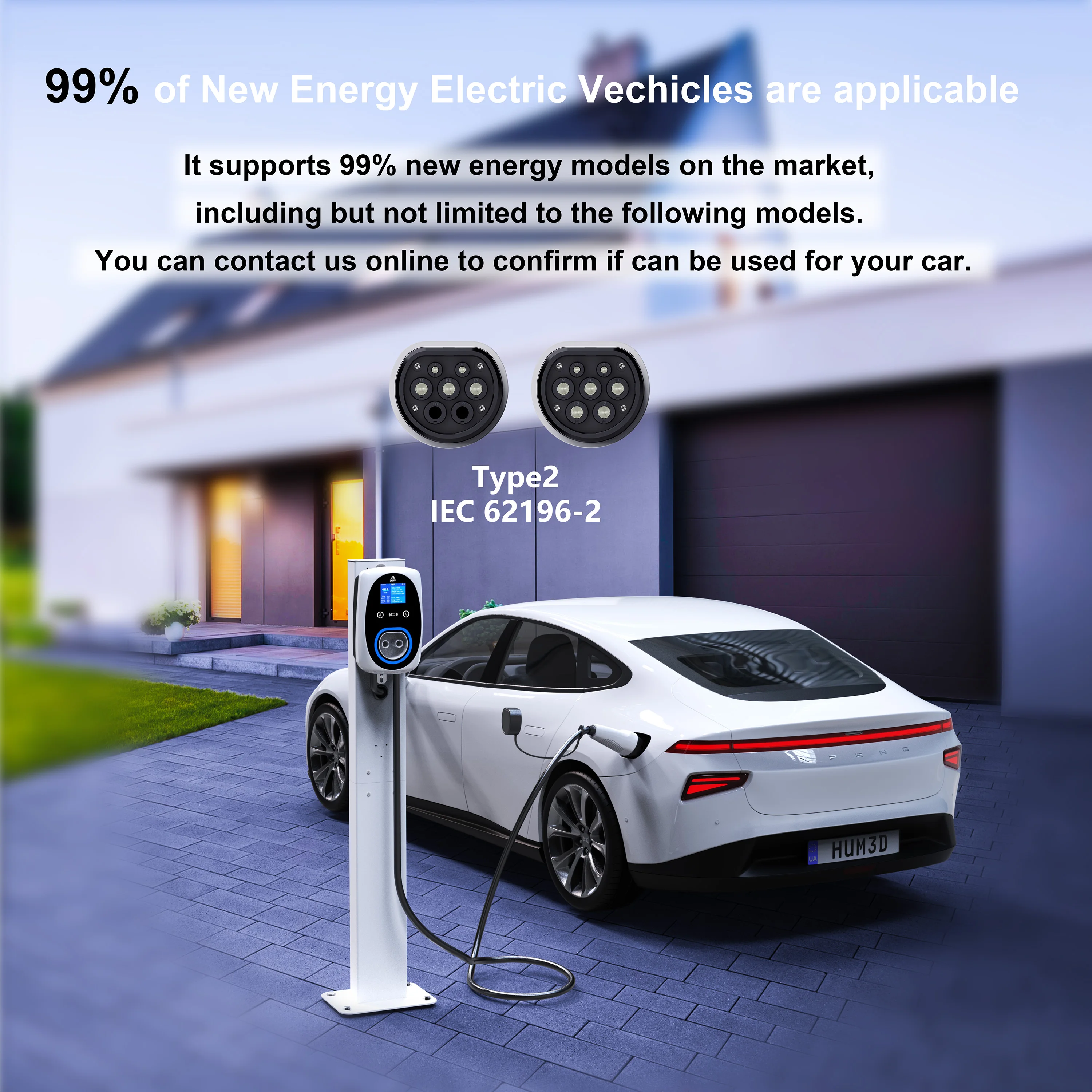 GWUYU EV chargeur 32A 7.6KW EV - Wallbox Ev avis et prix