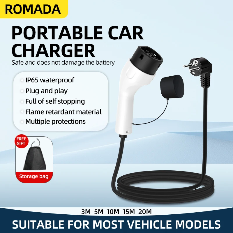 Chargeur portable ROMADA 3,5 k - Ev Charger Adapter avis et prix